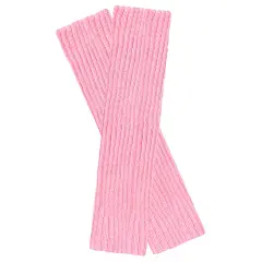 Wrapables 80's Style Neon Fluorescent Ribbed Leg Warmers Pink