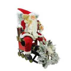 Northlight 26" Red and White Traditional Santa Claus Christmas Figure