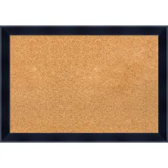 Madison Black Wood Framed Corkboard, Natural Cork