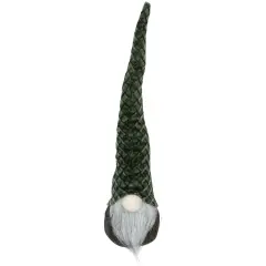 Northlight Pointy Hat Gnome Christmas Decoration - 18" - Dark Green