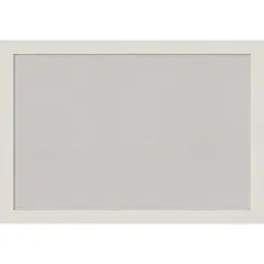 Rustic Plank Narrow Framed Corkboard, Grey Cork Rustic Plank White