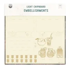 Fresh Lemonade Light Chipboard 3D Base 12"X12"-Lemonade Cart