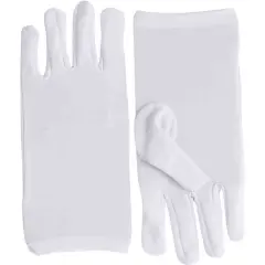 Adult White Maid Butler Magic Costume Formal Dress Gloves