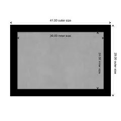 Basic Wood Framed Magnetic Board Basic Black