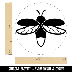 Flying Firefly Lightning Bug Self-Inking Rubber Stamp for Stamping Crafting Planners UV