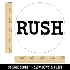 Rush Fun Text Rubber Stamp for Stamping Crafting Planners