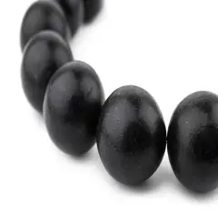 The Bead Chest Natural 20mm Wooden Beads in Black for Jewelry Making &ndash; Round Loose Wood Spacer Beads I Approximately 20 Beads