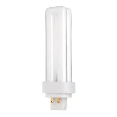 Satco S6734 18W Double Tube 4-Pin G24Q-2 Plug-In base 3000K fluorescent bulb