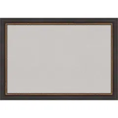 Ashton Black Wood Framed Corkboard, Grey Cork