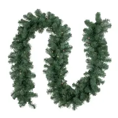 Northlight 9' x 12" Pre-Lit Colorado Blue Spruce Artificial Christmas Garland, Clear Lights Green
