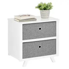 mDesign Drawer Fabric Dresser Storage Organization Chest Unit