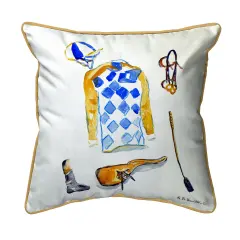 Betsy Drake Racing Gear Extra Large Zippered Pillow 22x22