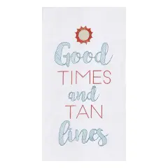 Good Times Tan Lines Flour Sack Cotton Kitchen Towel
