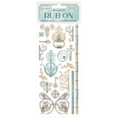 Stamperia Rub-On 4"X8.5"-Magic Forest Keys & Decorations