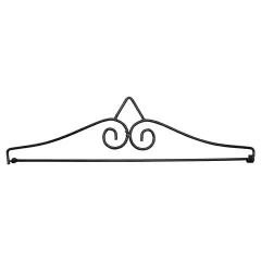 Northlight 14.5 Inch Black Metal Garden Flag Hanger