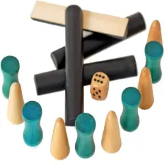 WE Games Replacement Wooden Game Pieces for Senet Board Game