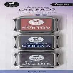 Studio Light Water-Reactive Ink Pads 3/Pkg-Nr. 16, Purples