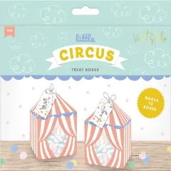 Violet Studio Treat Boxes 10/Pkg-Little Circus