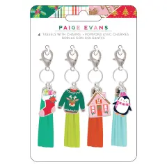 Paige Evans Sugarplum Wishes Charm Tassels 4/Pkg