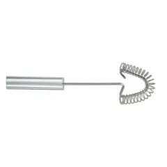 Rada Handi-Stir Wire Whisk, Stainless Steel, Angled Head Reaches Corners and Pan Bottoms, Food Won't Stick in Springs