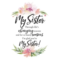 Dexsa My Sister Woodland Grace Series 6" x 9" Wood Plaque with Easel