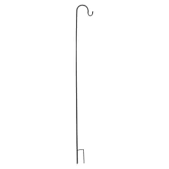 Northlight 84&rdquo; Black Metal Shepard&rsquo;s Hook Outdoor Garden Stake