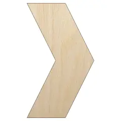 Chevron Arrow Solid Unfinished Wood Shape Piece Cutout for DIY Craft Projects