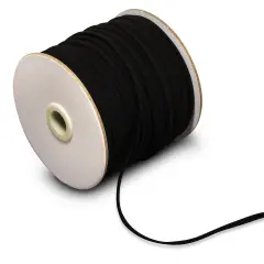 1/4" Ultra Soft Knit Elastic Band - 100 Yard Spool Black