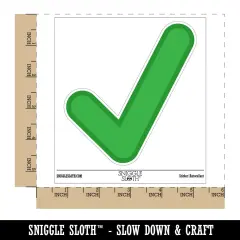 Check Mark Symbol Waterproof Vinyl Phone Tablet Laptop Water Bottle Sticker Set - 5 Pack