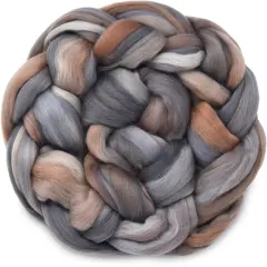 100% Superfine Merino Fiber: Top Notch. Soft Combed Top Roving Color Blend for Spinning, Felting, Weaving Nomad