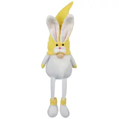 Northlight Sitting Bunny Gnome Easter Figurine - 20" - Yellow