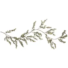 Northlight Real Touch&trade;️ Berry and Eucalyptus Christmas Garland - 5' x 8" - Unlit Green