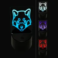 Red Panda Face 3D Illusion LED Night Light Sign Nightstand Desk Lamp