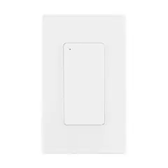 Wi-Fi On-Off Light Switch - White Finish - Satco Starfish Smart Technology