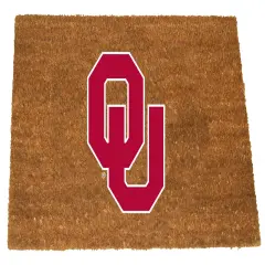Memory Company NCAA Oklahoma Sooners Rectangular Coir Door Mat 29.5" x 19.5" Brown