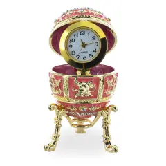 Pink Enamel Royal Inspired Imperial Easter Egg with Surprise