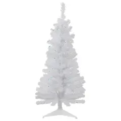 Northlight Pre-Lit Medium Rockport White Pine Artificial Christmas Tree - 4' - Green Lights