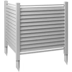 Casafield Privacy Screen - Outdoor Vinyl&nbsp;Fence Panel Enclosure for AC / Trash Bins / Pool Equipment
