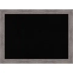 Pinstripe Plank Grey Narrow Framed Corkboard, Black Cork