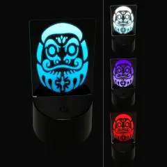 Japanese Daruma Doll Zen Buddhism Bodhidharma 3D Illusion LED Night Light Sign Nightstand Desk Lamp