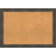 Alta Framed Corkboard, Natural Cork Alta Rustic Char
