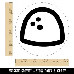 Gumdrop Candy Self-Inking Rubber Stamp Ink Stamper for Stamping Crafting Planners Black