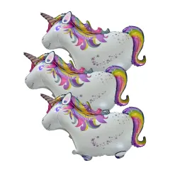 Wrapables Walking Animal Pet Balloon (Set of 3) Unicorn