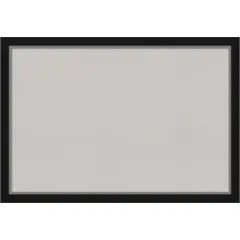 Eva Narrow Framed Corkboard, Grey Cork Eva Black Silver