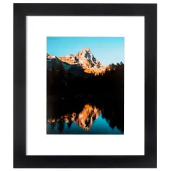 ArtToFrames 14x24" Matted Picture Frame with 10x20" Single Mat Photo Opening Framed in 1.25" Black and 2" Mat (FWM-3926-14x24)