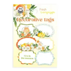 Fresh Lemonade Double-Sided Cardstock Tags 6/Pkg-#04