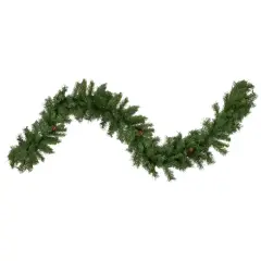 Northlight Black River Pine with Pine Cones Artificial Christmas Garland - 9' x 14" - Unlit Green