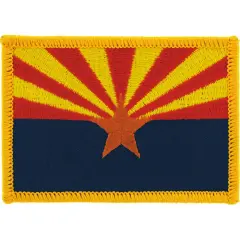 Arizona State Flag Patch 2 1/2" x 3 1/2"