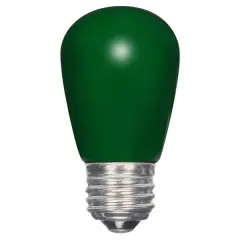 1.4w S14 LED 120v Ceramic Green E26 Medium base