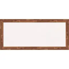 Fresco Wood Framed Corkboard, White Cork Light Pecan